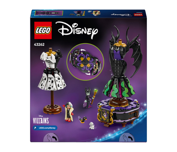 LEGO Disney Princess 43262 Suknie Diaboliny i Cruelli De Mon - 1308199 - zdjęcie 4